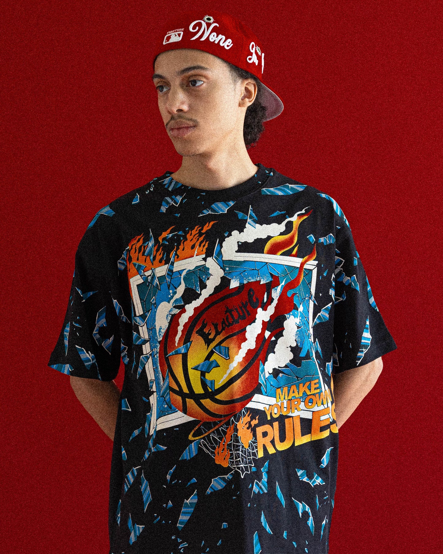 FLAMED BACKBOARD TEE